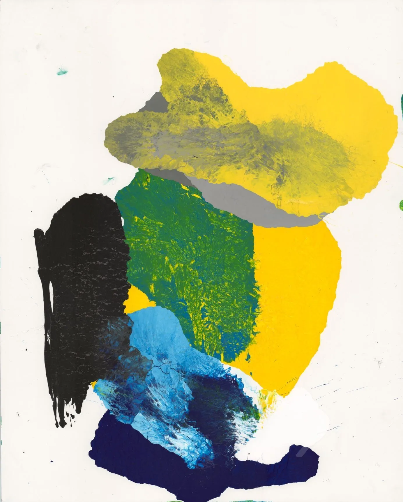 Abstraction 3, acrylic on paper
