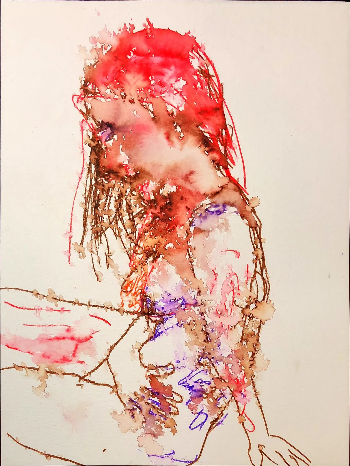 Figure Drawings, marker on paper (6)