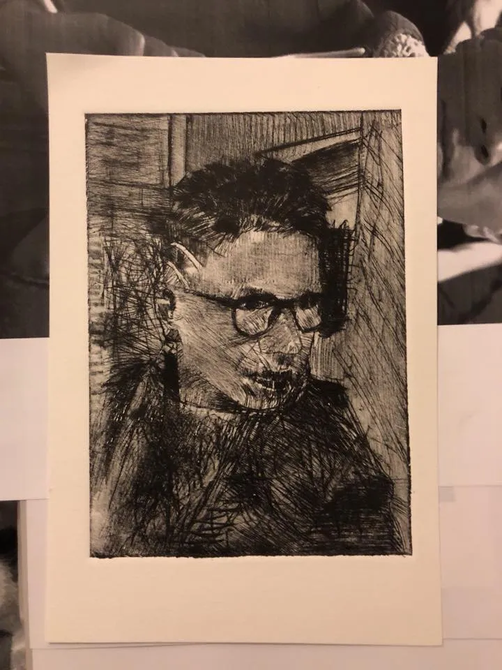 Intaglio drypoint prints, drypoint intaglio print (3)