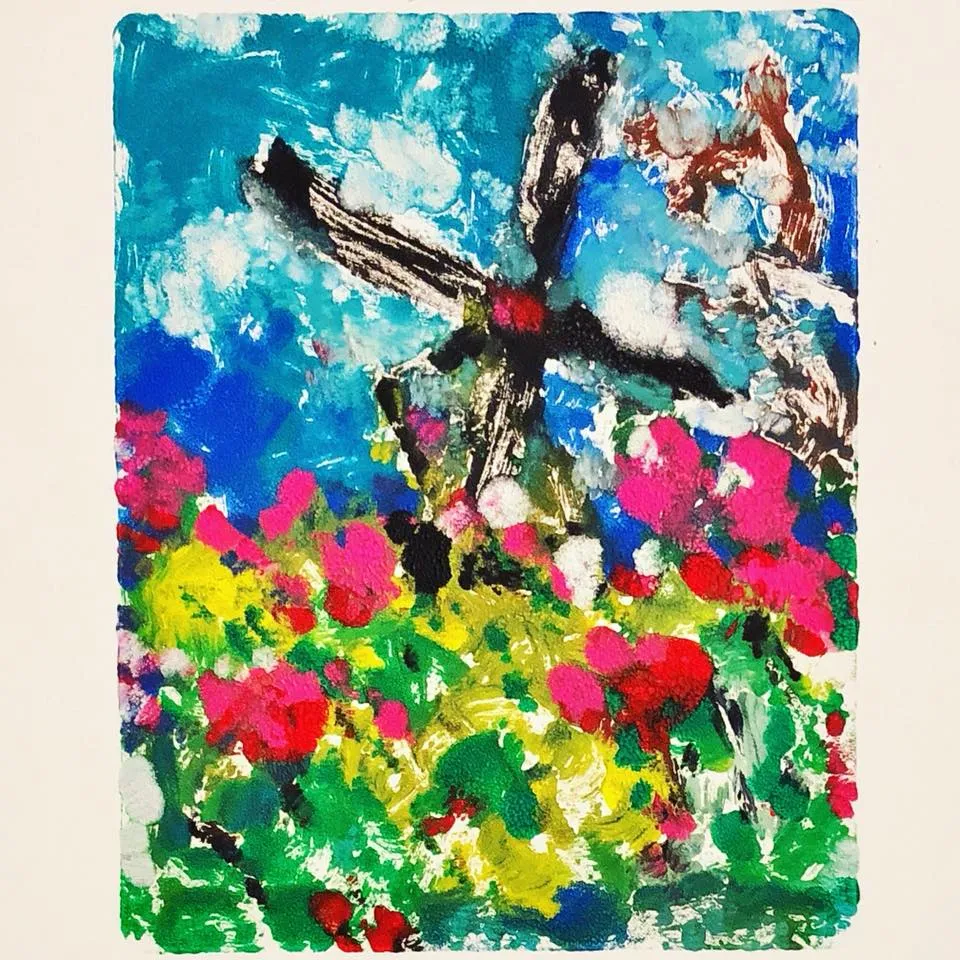 Monoprints, monotype print
