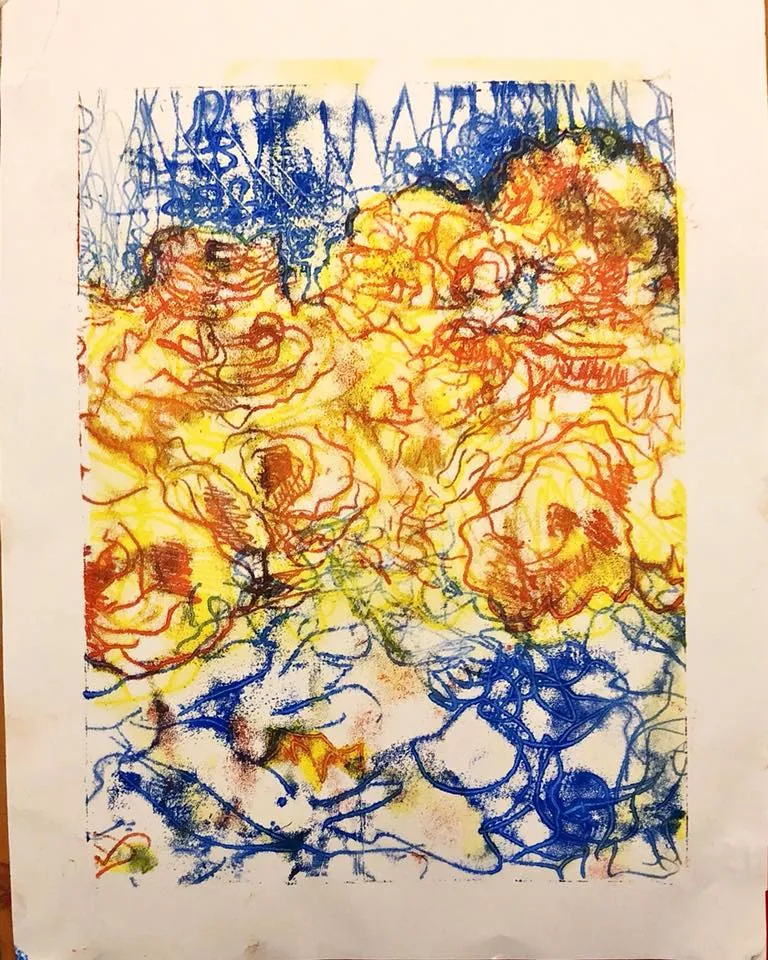 Monotype print, monotype print