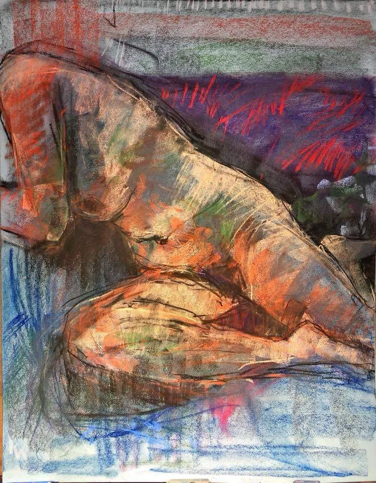 Pastels, pastel on paper